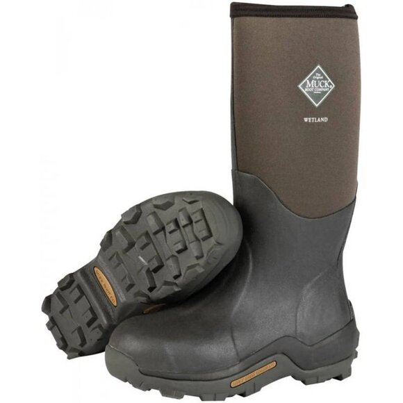 Muck Boots Men's Wetland Rubber Premium Field Boots, Bark Men  7, Women 8 NIB - Picture 1 of 11